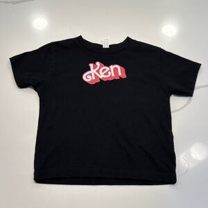 Rabbit skins short sleeve t-shirt Ken size 4 black pink white 🖤🩷🤍